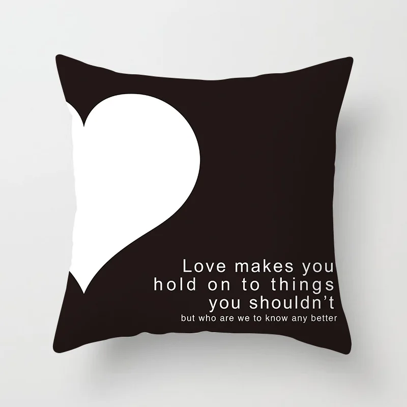 

Valentine's Day Gifts Heart Love Red Lips Print Decorative Pillowcase Polyester Cushion Cover Throw Pillow Sofa Decoration 40904