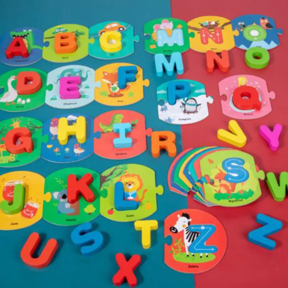 

ALPHABETS Learning Toys For Toddlers Letter Board Writing Skills Training Educational Montessori ABC Matching GAME