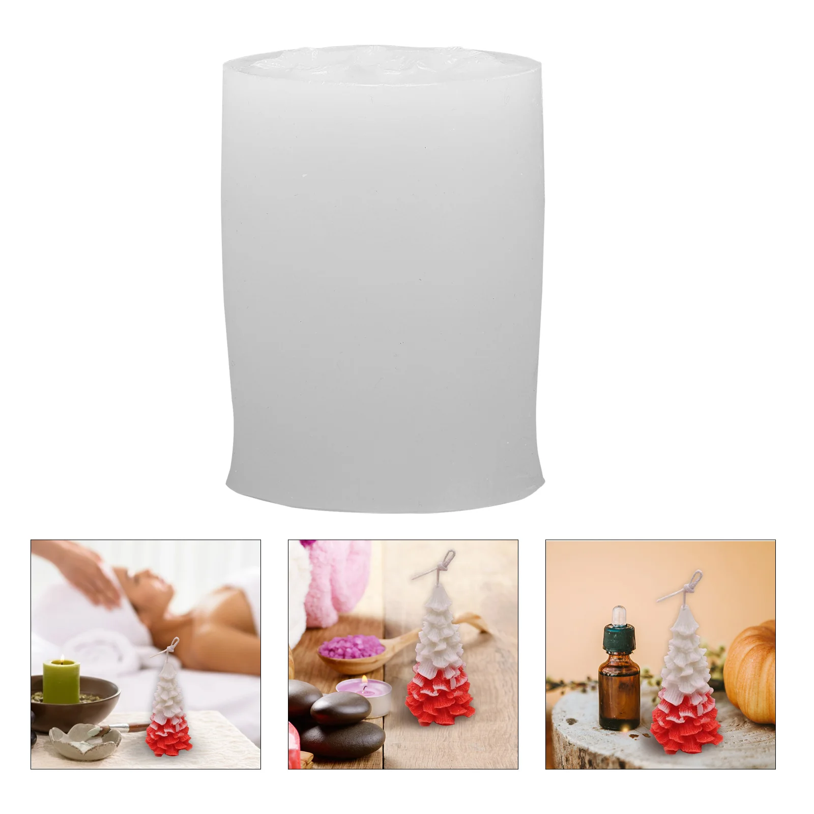 

Candle Making Mold Aromatherapy Candle Christmas Tree Shape DIY Mold