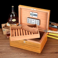 galiner cedar wood humidor cigar box home big capacity w hygrometer humidifier luxury cigar humidor box for cigar storing