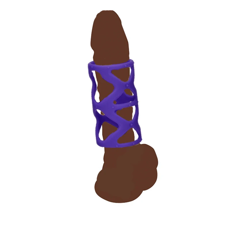 Полый Мужской пенис рукав мягкий силиконовый увеличивающий ремешок связывание