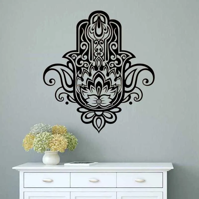 Наклейки на стену Hamsa индийский Будда домашний декор съемная виниловая наклейка