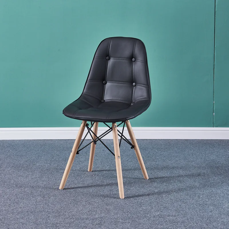 Современный акцент обеденные стулья с мягкие деревянные Эйфелева Базовая