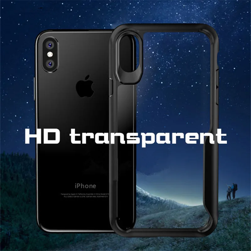 Прозрачный силиконовый мягкий ТПУ чехол для iPhone 11 Pro Max Xr Xs X 8 7 6s 6 прозрачная