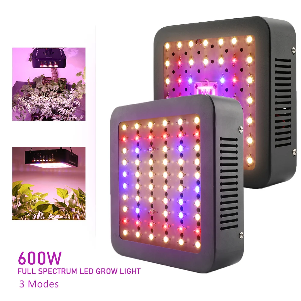 600W Full Spectrum COB LED Grow Light AC85~265V For Greenhouse Indoor Plant and Flower High Yield Plant Growth Lamp