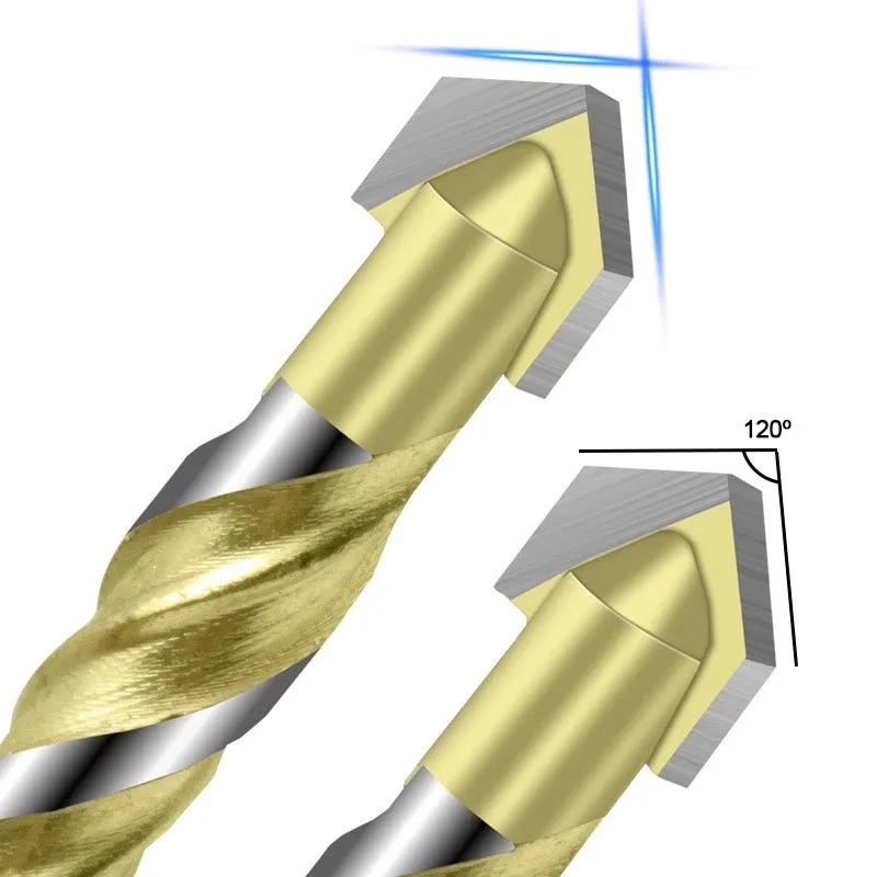 

4PCS Carbide Triangle Drill Bits Marble Drilling Glass Tile Ceramic Drill Bit Woodworking Tools Masonry Drill Bit Sets