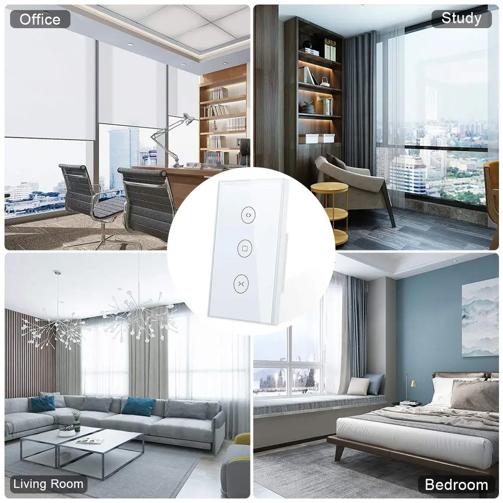 Настенный выключатель для занавесок SUPLO Wi Fi управление шторкой дистанционным