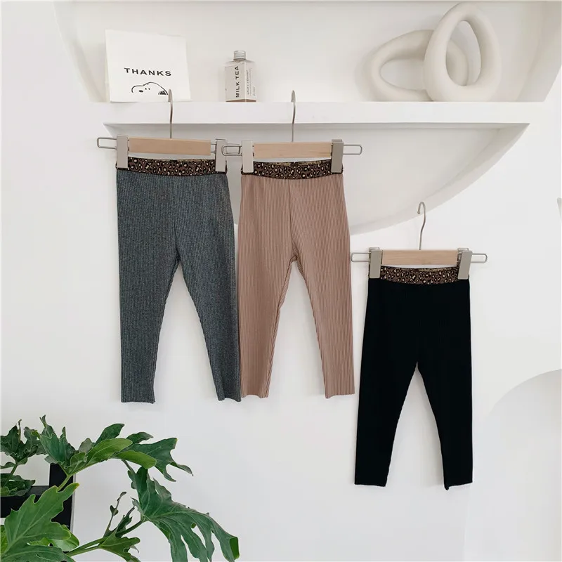 Новинка осени 2019 детская одежда в Корейском стиле леггинсы для девочек штаны