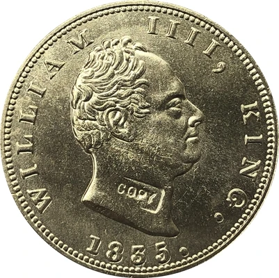 

1835, Индия-британские монеты Mohur, копия 32 мм