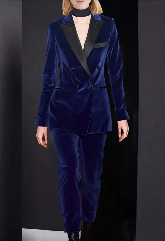 Женский бархатный деловой костюм из 2 предметов Офисная формальная форма офисный