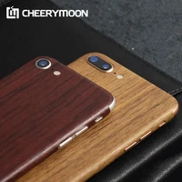 hot wood grain decorative for iphone xsmax 8 6s 6 5s se se2 x xs xr max iphone7 plus phone protector back film stickers