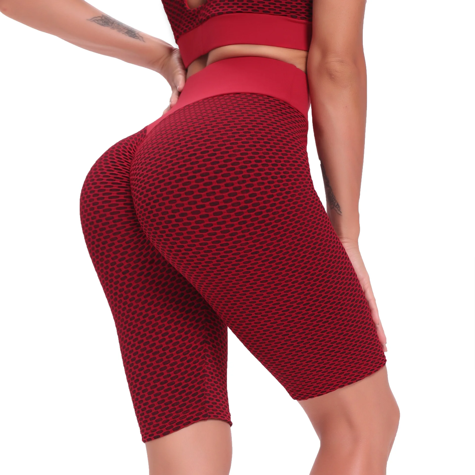 

Women Yoga Shorts Hight Waist Seamless Leggins Sport Women Fitness Leggins Gym Female Running FitnessTrainning Yoga Short Pants