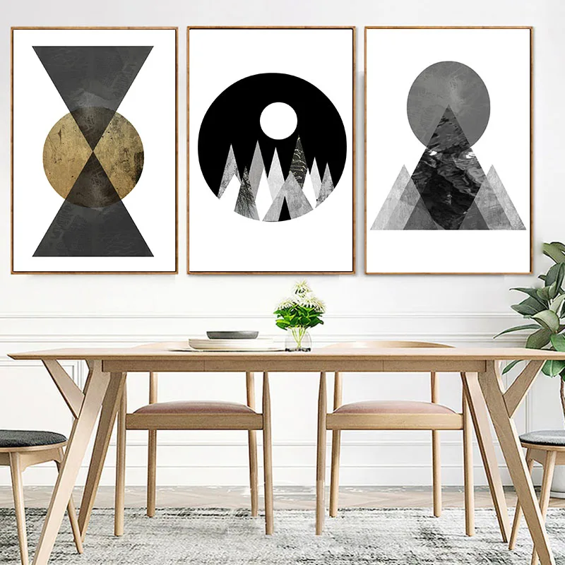 

Nordic Decoration Home Minimalist Abstract Geometric Canvas Art Painting Posters and Prints Wall Pictures for Living Room Decor