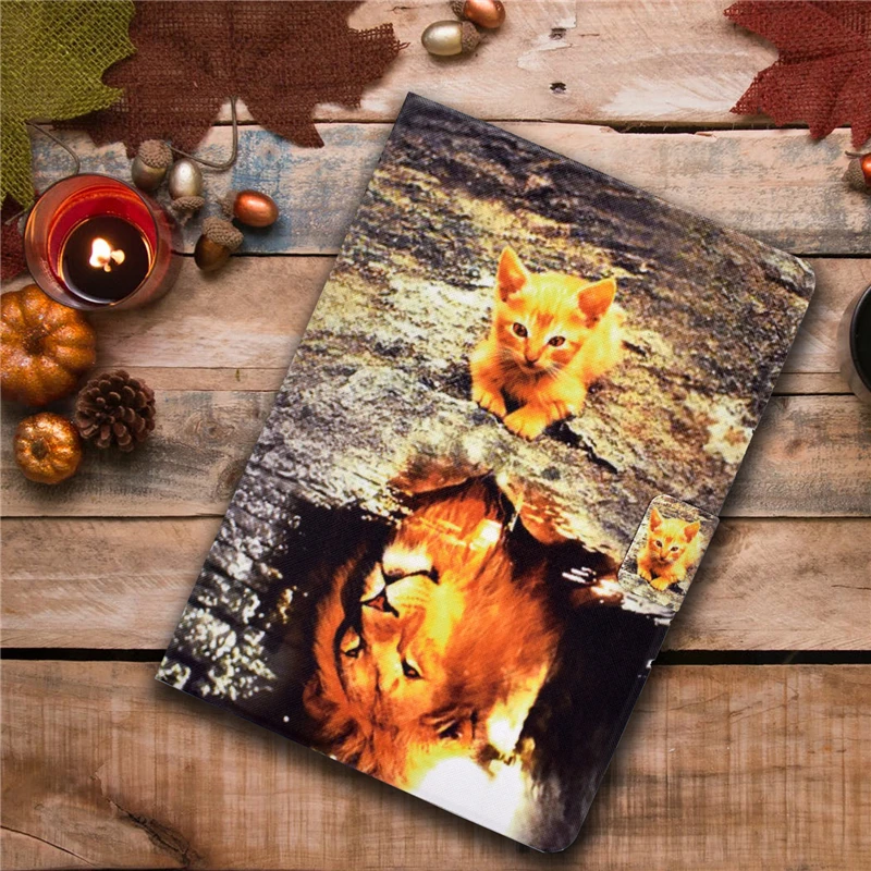 

Tablet Cover For Amazon Kindle Fire HD 8 Plus Cartoon Cat Thin Leather Case For Amazon Fire HD8 Plus 2020 8.0 inch Cover Cases