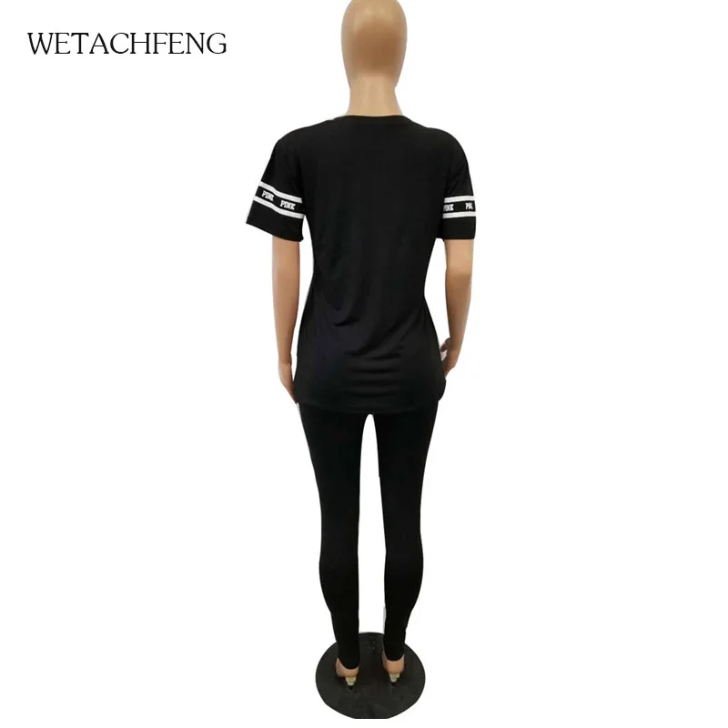 Блестками костюм для женщин топ Футболки мальчиков и девочек длинные штаны