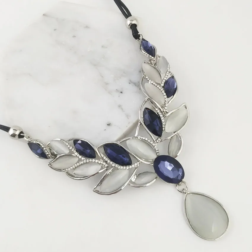 

Ювелирная подвеска из камня кошачий глаз, элегантное и простое ожерелье с двумя кожаными веревками, оптовая продажа