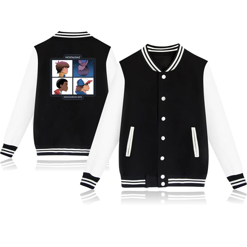 baseball jacket 5 Г. Странные вещи, куртки светящиеся для мальчиков и девочек ясельного возраста, одежда детская бейсбольная куртка, толстовки детские зимние теплые топы для малышей - Цвет: baseball jacket 5