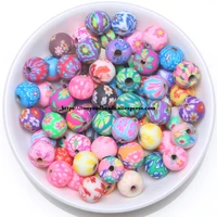 100pcs1lot polymer clay ceramic spacer loose beads 6 8 10 12mm pick size for jewelry making fb1
