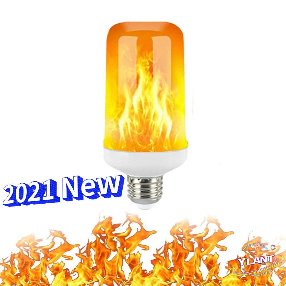 Bulb E27 B22 E14 LED Corn Bulb Creative Flickering Emulation 5W 12W LED Lamp Light 2021 New LED Dynamic Flame Effect Fire Light