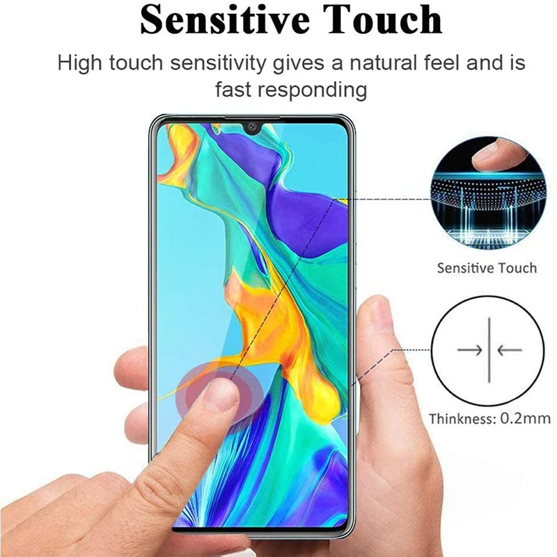 1 4 pcs 9h tempered glass for huawei p30 pro p30pro new edition screen protector glass film free global shipping