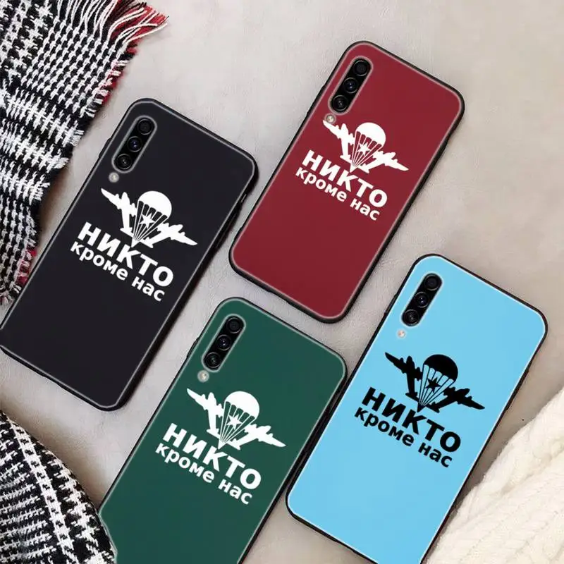 

Russia Airborne Soft Phone Case For Samsung S9 10 20 Plus Note 9 10 10plus 20 Ultra A20 21s J7 Plus 8