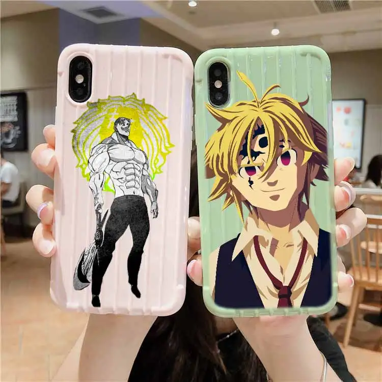 Чемодан Nanatsu no Taizai для iPhone 11 Pro Max X XS MAX 8 7 6S Plus | Мобильные телефоны и аксессуары