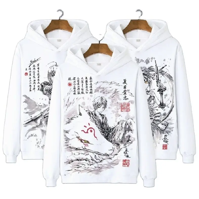 

Унисекс японское аниме Косс натсумме Yuujinchou Токийский Гуль судьба пуловер с капюшоном толстовки свитшоты