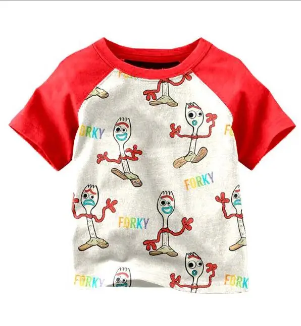 Летний популярный красный топ с короткими рукавами реглан для мальчиков модная