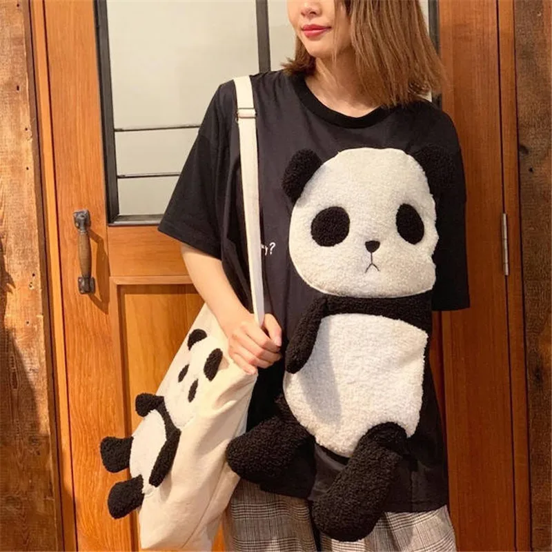Cotton Summer Japan Ulzzang Female Kawaii Bear T-shirt Japanese Harajuku Cute Tops Casual Loose Cartoon Women Tshirt Streetwear | Женская