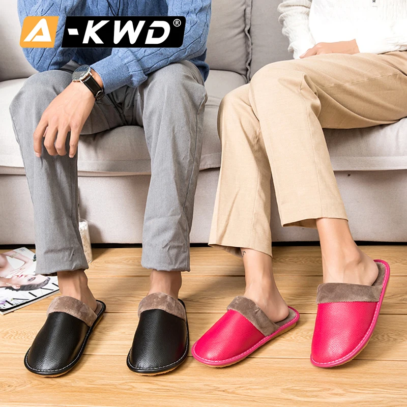 Мужские домашние тапочки Osasuna синие теплые мягкие Шлепанцы из искусственной кожи