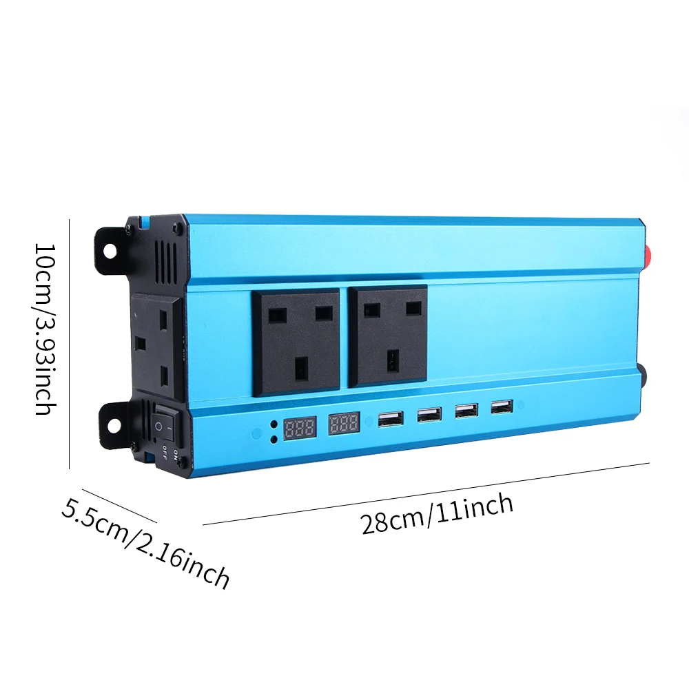 

TiOODRE Aluminum Alloyl Car Inverter 5000W Car Power Inverter DC 12V To AC 220v Sine Wave Converter Practica Car Power Inverter