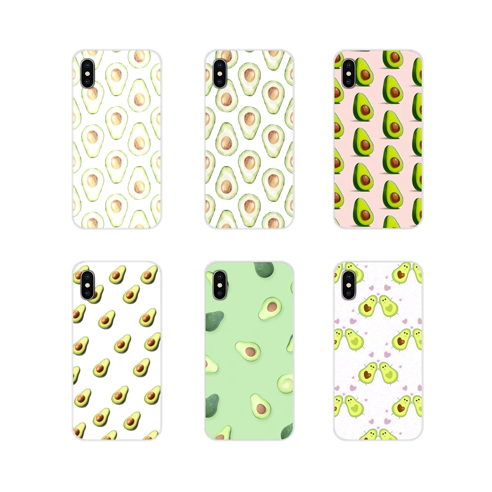 Avocado Pattern Cute Silicone Phone Cases Covers For BQ Aquaris S 5059 5035 6040L C V Plus X X2 Pro U U2 Lite M 2017 E 4.5 E5 X5 | Мобильные