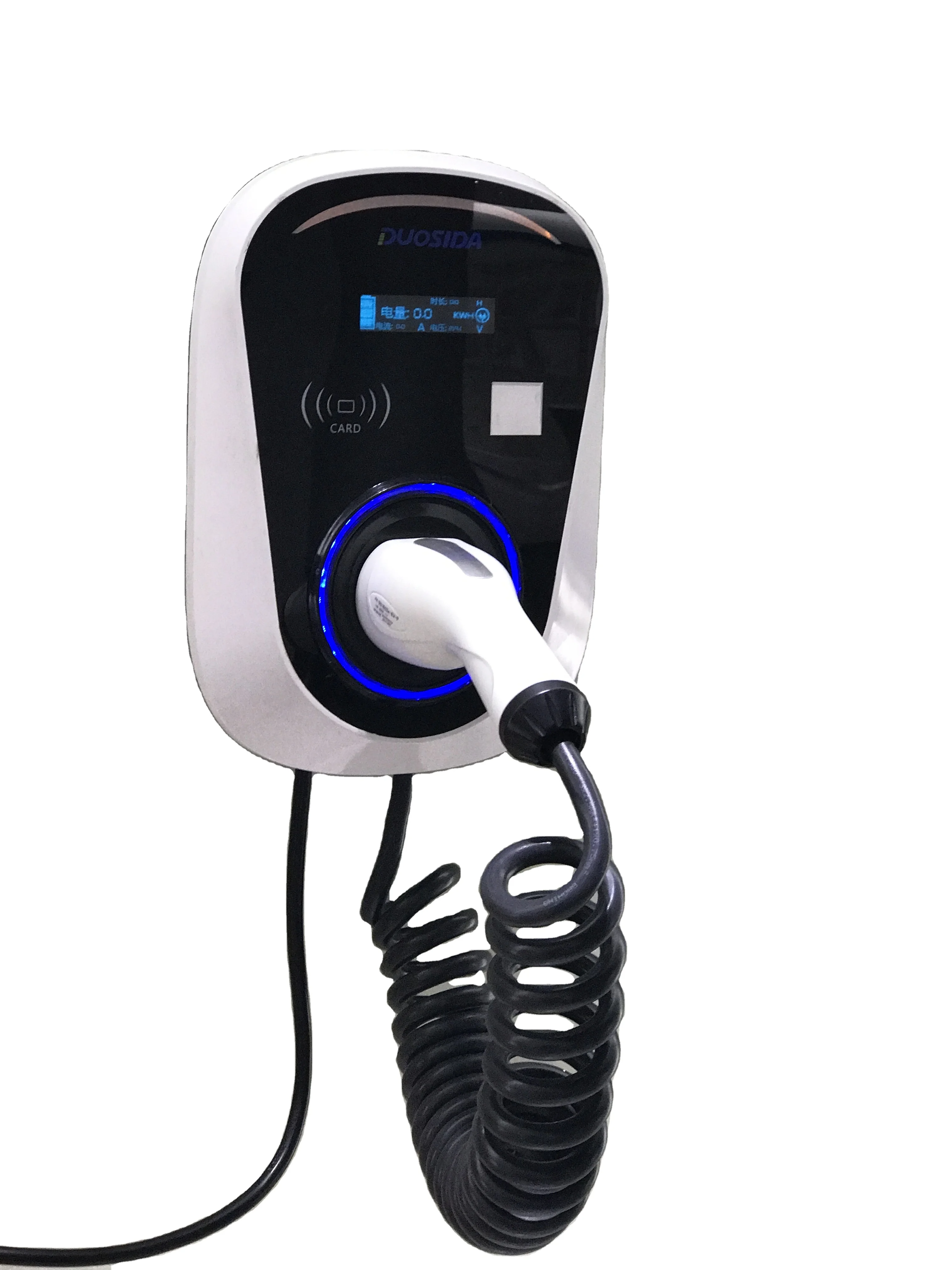 

DUOSIDA EV Charger type 2 level 2 Wall Mount 32 Amp, 240v, 7.2Kw,iec62196