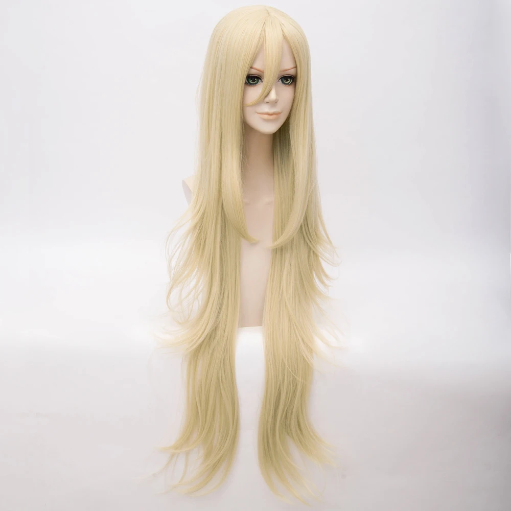 

Rachel Gardner Angels of Death Cosplay Wig Ray 90 CM Gold Synthetic Anime Angels of Death Cosplay Wig Ray Women Hair+wig cap