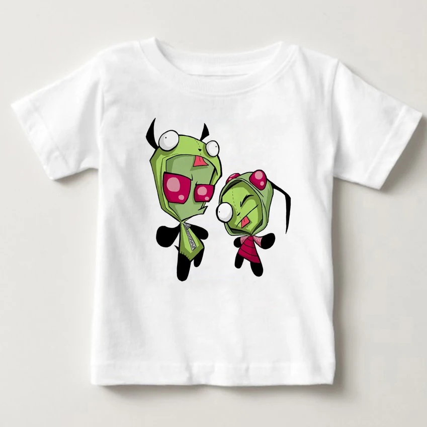 

Invader Zim Animated Series Screaming Zim Figure Halloween Cosplay Costume Boys Shirt Summer Kids T-shirt MJ