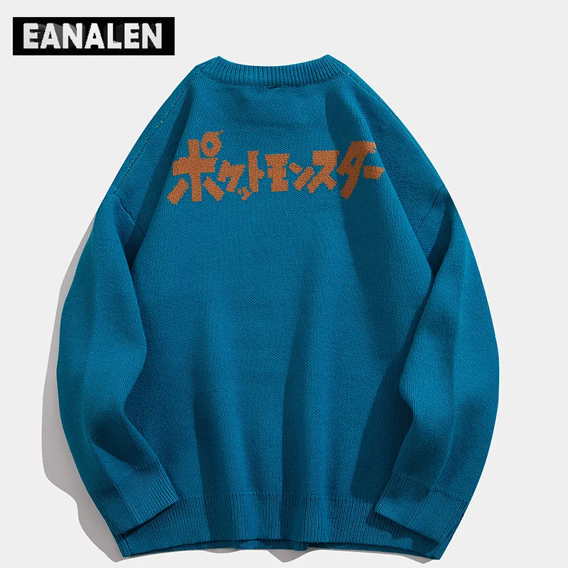 Трикотажный свитер в японском стиле с аниме для мужчин и женщин супермилый