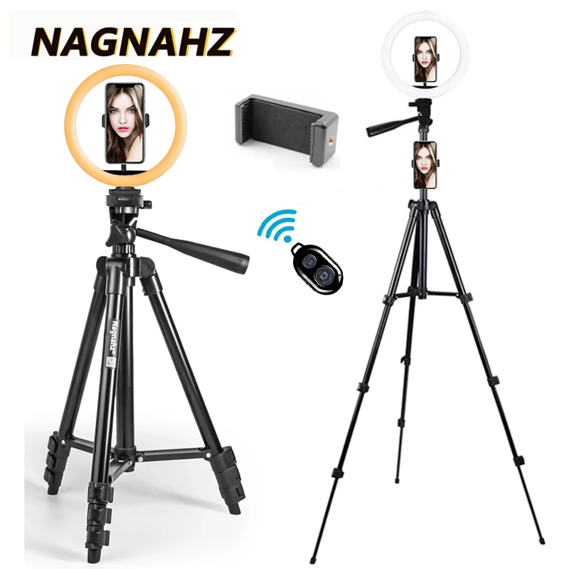 

Ring Light with Tripod Stand for Xiaomi HUAWEI iPhone OnePlus Galaxy Mobile Phones Video Recording Photography Circle Lamp Para