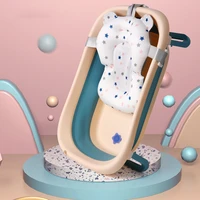 baby shower bath seat color stars newborn sponge foldable bath net pocket bed suspension cushion