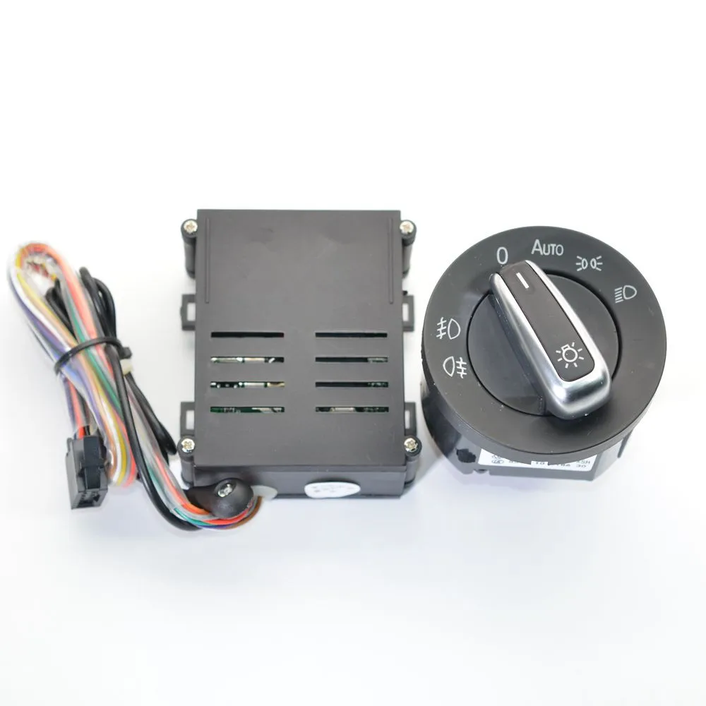 Автомобильный выключатель освещения + хромированный датчик для Passat B5 Lavida Bora Polo Golf