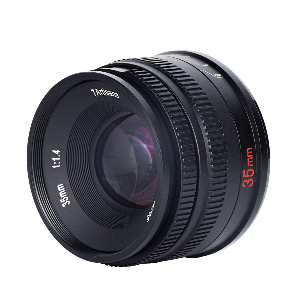 Объектив для фотоаппарата 7artisans 35 мм F1.4 с ручной фокусировкой Sony E Fujifilm Fuji X Nikon Z M4/3