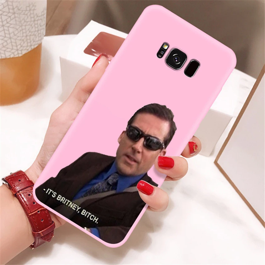 Забавный чехол для телефона с изображением Майкла Скотта в офисе Humor 5 Samsung s8 s8plus s9