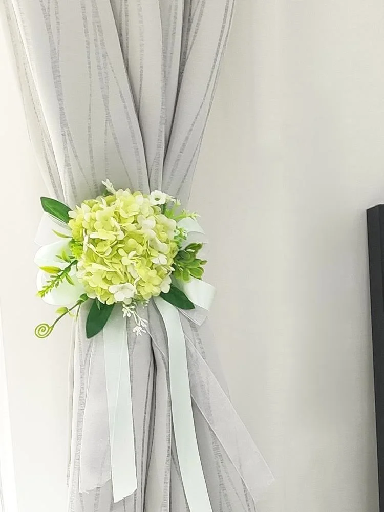 

Floral Curtain Tiebacks with Flowers Curtain Buckles Creative Curtain Accessories European Curtain Holders Home Decor