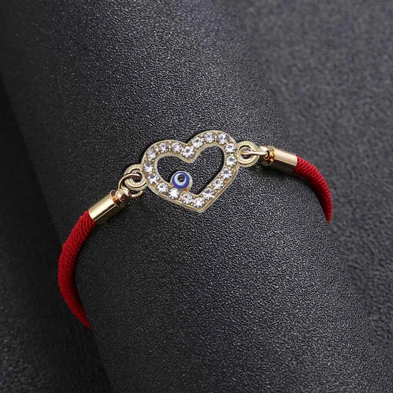 Оптовая продажа простой женский Плетеный веревочный полый браслет на удачу