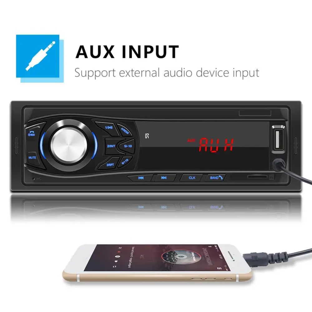 Автомагнитола 12 В 1 Din Bluetooth Aux USB | Автомобили и мотоциклы