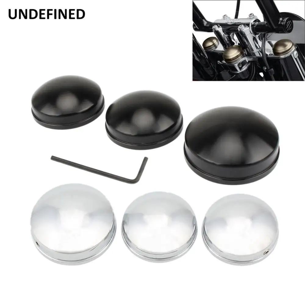 

Motorcycle Upper Fork Stem Covers Triple Clamp Cover For Harley Dyna 2006-2017 Sportster XL 883 1200 88-2013 Softail Fat Bob FXD