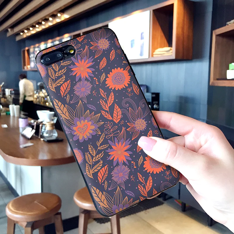 Винтаж узор Чехлы для мобильных телефонов iPhone X XS MAX XR 6S 7 8 Plus чехол модные мягкие