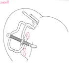 Регулируемый вагинальный зажим для ануса, Анальная пробка, зеркало для мужчин и пар, очищающая клизма, экстремальный расширитель, анальная пробка