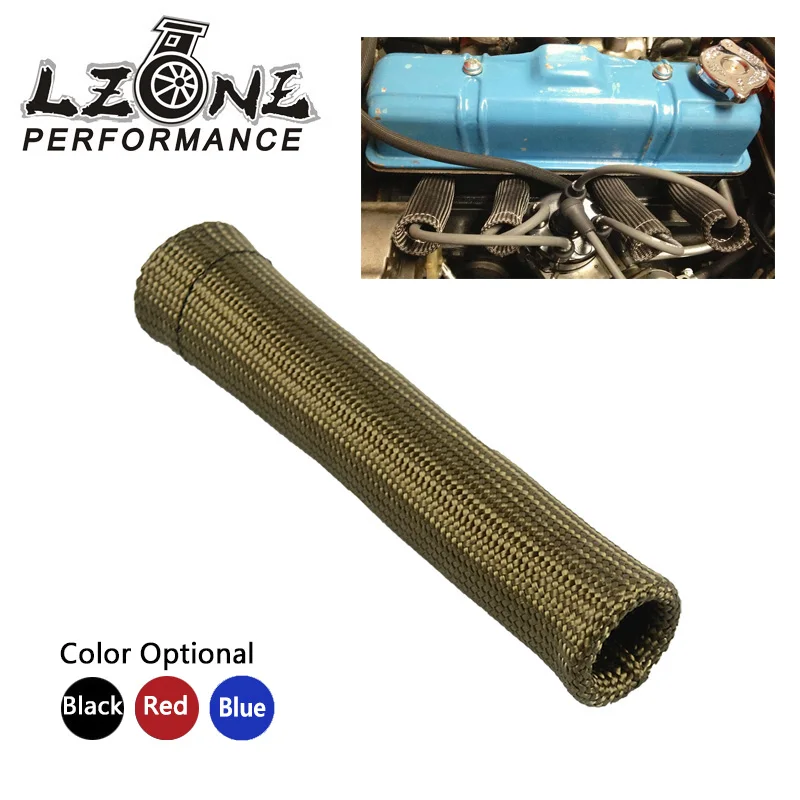 LZONE универсальная Свеча зажигания теплозащита рукава гильзы топлива A/C масло