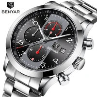 benyar brand genuine mens watches fashion multifunctional sports waterproof quartz watch automatic calendar mens watches