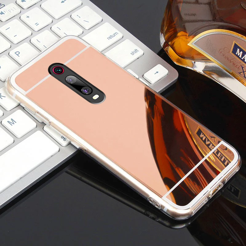 Pink Модный чехол из ТПУ для Xiao mi Red mi K20/K20 Pro, роскошная задняя крышка из розового золота для Xiao mi 9t mi 9T Pro, чехол A2 A3 8 9 Lite - Цвет: Pink